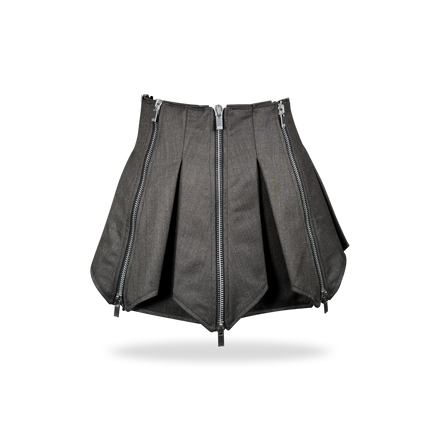 Mono Box Pleat Wool